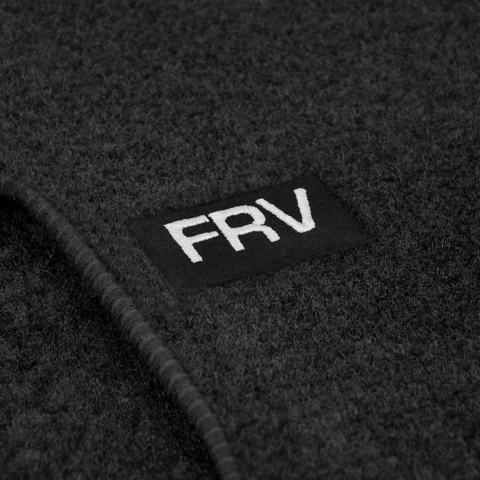 Tapis De Sol - Logo - Honda FRV - Velours Noir - 6 Pièces - Ajustement Précis