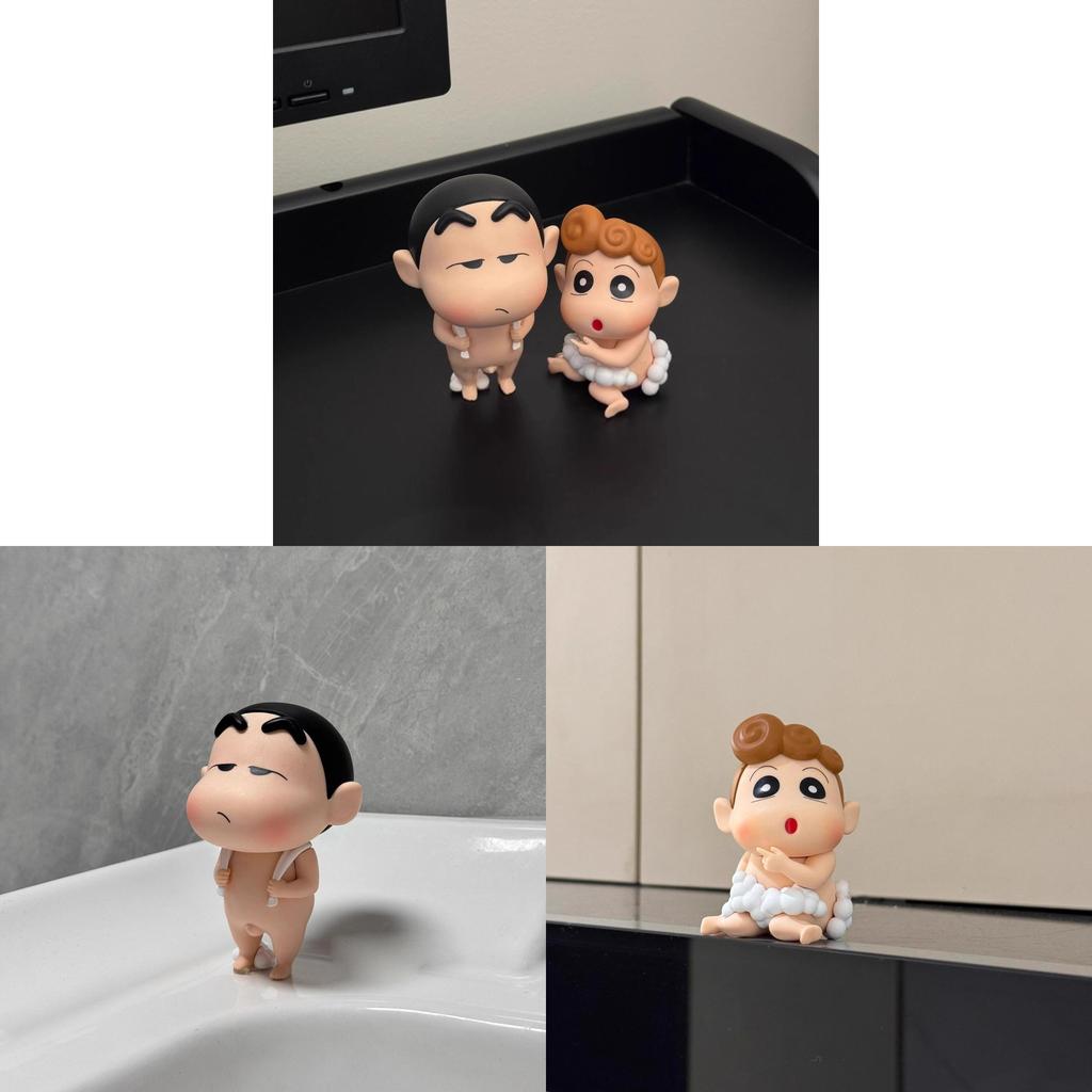 Crayon Shin Chan Bath Toy Figurine With Eco Pvc Material For Bathroom Decor And Gift