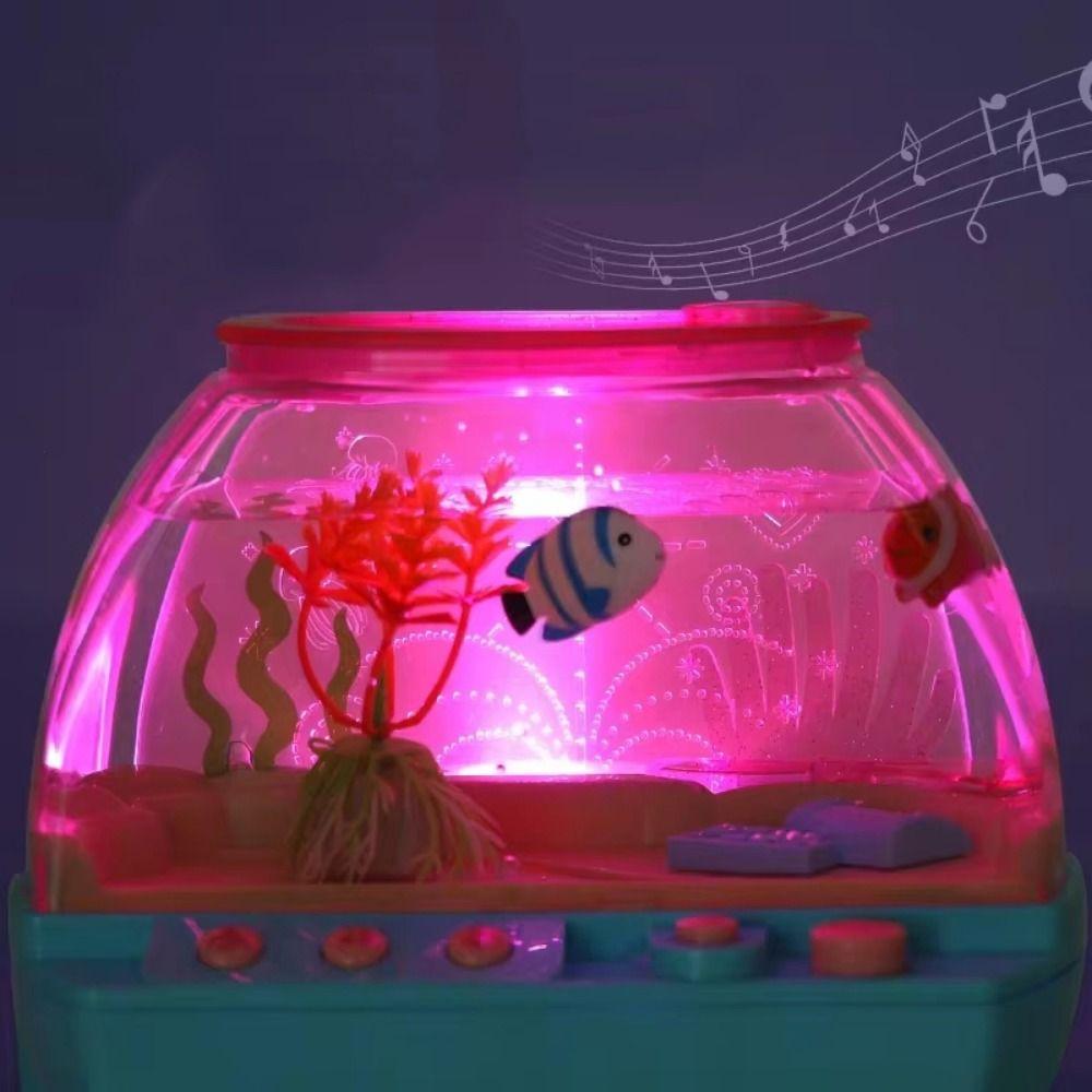Cartoon Artificial Aquarium Toy Light Up Fish Tank Decoration  Grow Aquatic Pets