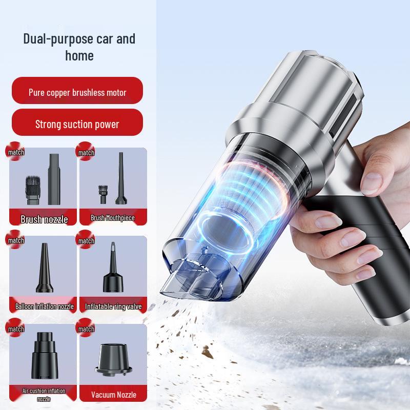 Sui Tu 4-in-1 Car Vacuum: Multifunctional Blow, Suck, Pump, and Portable Dust Blower