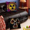 Creative R-Radiation Logo Pillow Case Removable Washable Cushion Cover – All-Season Soft Linen