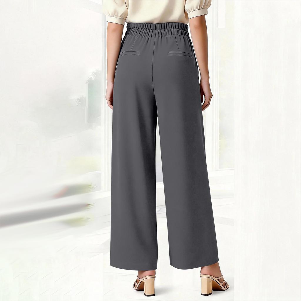 Women's Soft And Flowing High-Waisted Pants
