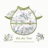 0-3 Year Waterproof Toddler Baby Bibs  Cute Cartoon Infant Baby Feeding Clothes Portable Outdoor Newborn Baby Short Sleeve Apron