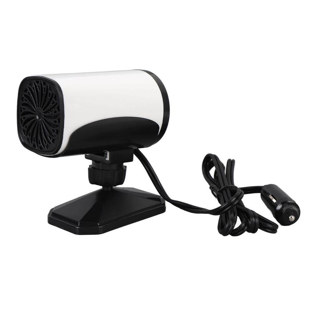 Car Heater 2 In 1 Cooling and Heating Compact Car Windshield Defroster Defogger 150W 12V White