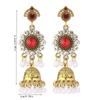 Luxury Cubic Zirconia Stud Earrings Feature Imitation Pearls Zinc Alloy Comfortable Ear Pendants For Formal Event