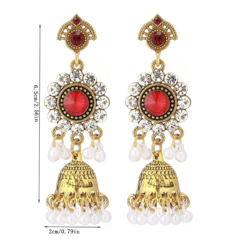 Luxury Cubic Zirconia Stud Earrings Feature Imitation Pearls Zinc Alloy Comfortable Ear Pendants For Formal Event