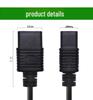 European Standard Pure Copper C19 PDU Server Power Cord, 3-Core, 1.5/2.5 Square, 1.5 Meters, for Industrial Computers