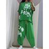 Women's Two-piece Casual Sports Short-sleeved Round Neck Letter Printed T-shirt + Trousers