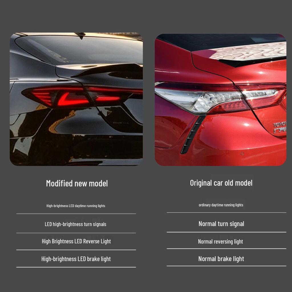 LED Sequential Turn Signal Rear Light for 2018-2022 8th Gen Camry