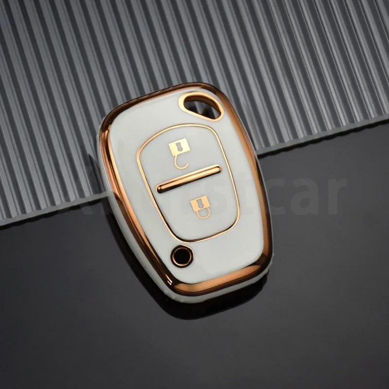 2 Buttons Fashion TPU Car Key Case Cover Shell Protector For Vauxhall Opel Vivaro For Renault Movano Trafic Kangoo Accessories