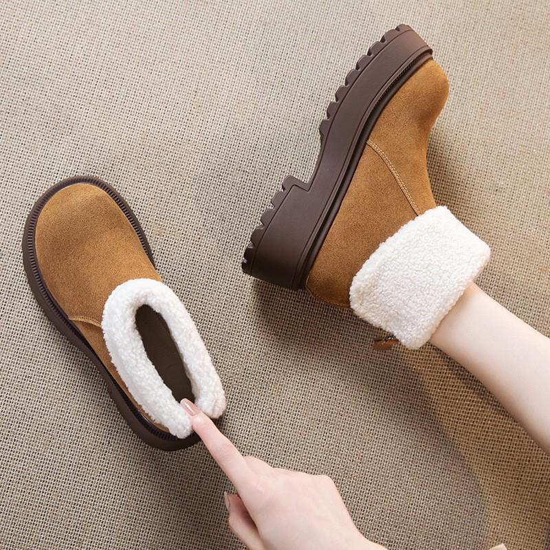 Womens Winter Snow Boots Faux Fur Lined Platform Ankle Non Slip Warm Fashion