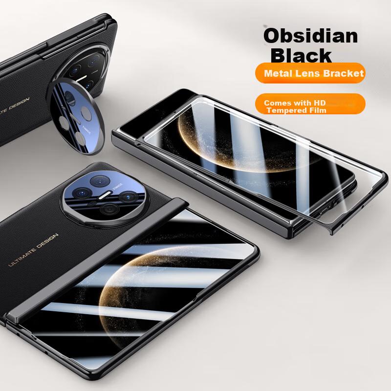 Huawei Mate X6 Classic Edition Phone Case Full Coverage Lens Genuine Leather Ultra-Thin Shockproof Business Unisex