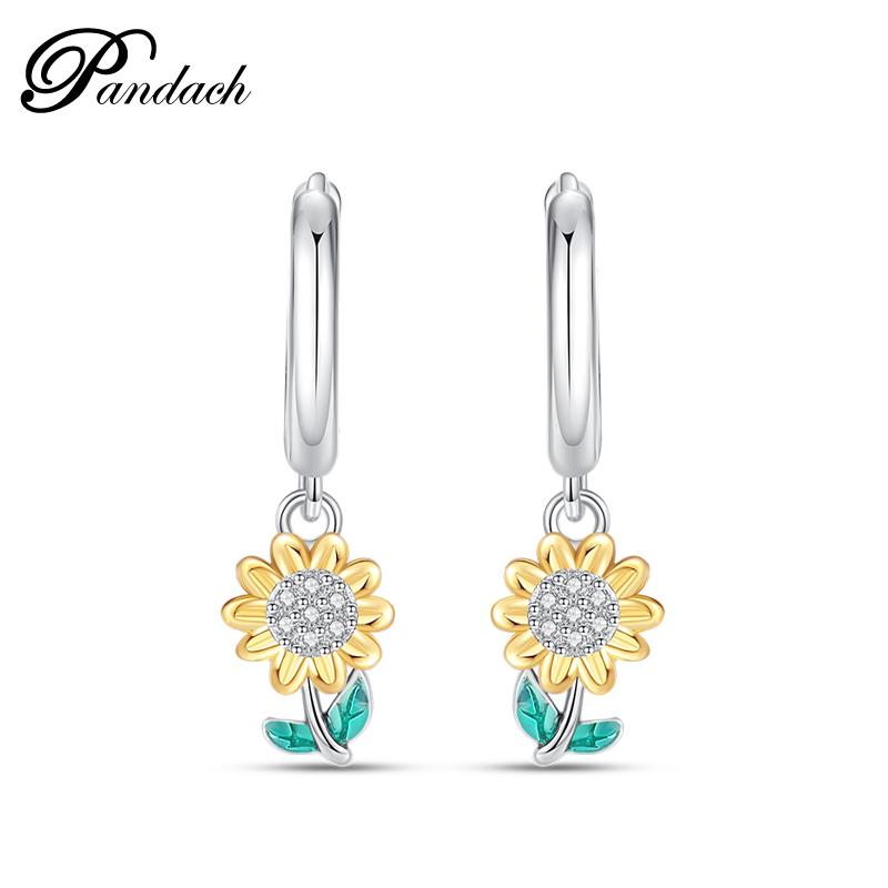 Brincos Exquisitos de Abelha, Borboleta e Joaninha em Prata de Lei 925 Para Mulheres Românticos Brincos em Forma de Coração Rosa Joias para Festa de Casamento