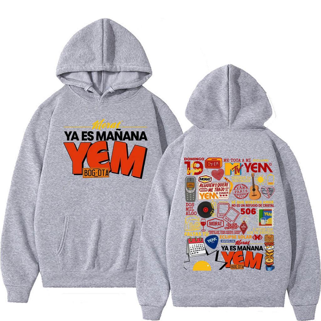 Band Morat Yem Ya Es Manana Merch Sweatshirts Unisex Fashion Hip Hop Streetwear Hoodies High Quality Casual Hoodie Pullovers