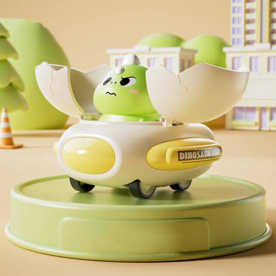 Kinder Dinosaurier Hüpfauto Spielzeug Kollisionsverformung Trägheitsantrieb Dino Ei Fliegende Untertasse Kleinkinder Pädagogisch Verformbares Cartoon Dinosaurier Fahrzeug