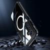Samsung A55 5G Transparent Three-Proof MagSafe Case with Full Coverage and Fingerprint Unlock