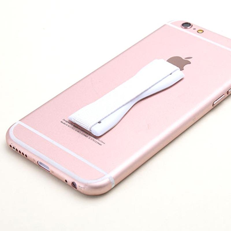 Universal Phone Back Sticker Finger Strap - Elastic Design + ABS Grip, Anti-Drop Phone Holder