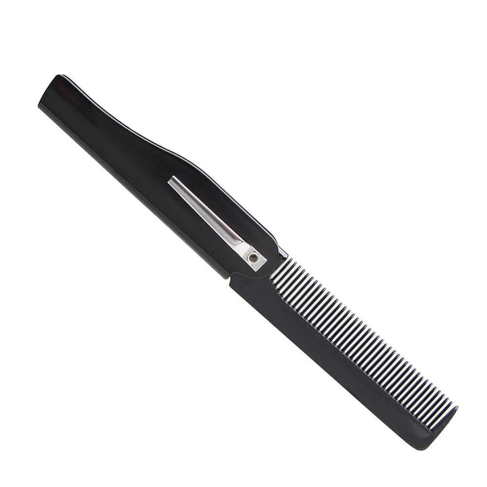 Portable Shaping Tool Fashion Folding Womens Handmade Pocket Clip Hair Comb Beard Comb Moustache