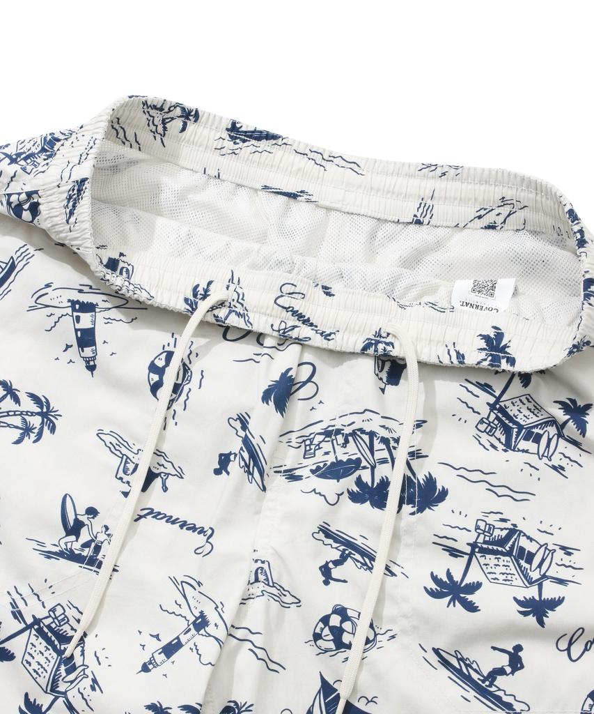 Covernat Beach Pattern Shorts Multi