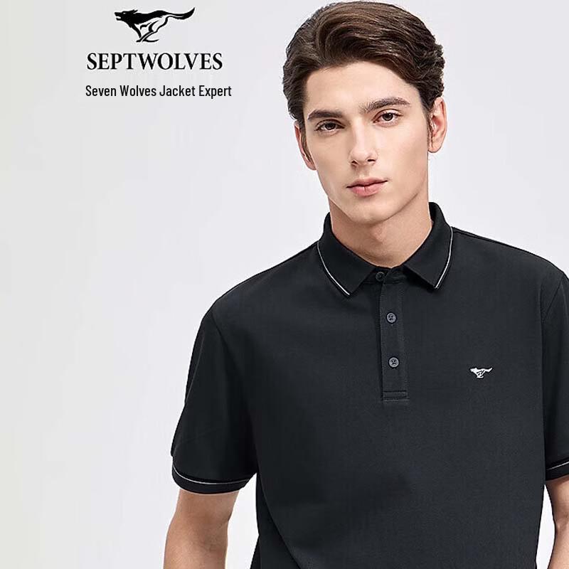 

SEPTWOLVES Men s Summer Cool Short Sleeve Polo Shirt XXXXL