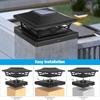 2PCS Solar LED Post Lights Portable Bright Fence Post Cap Light Decoration Stigma Lamp for Outdoor Garden Porch Patio Yard