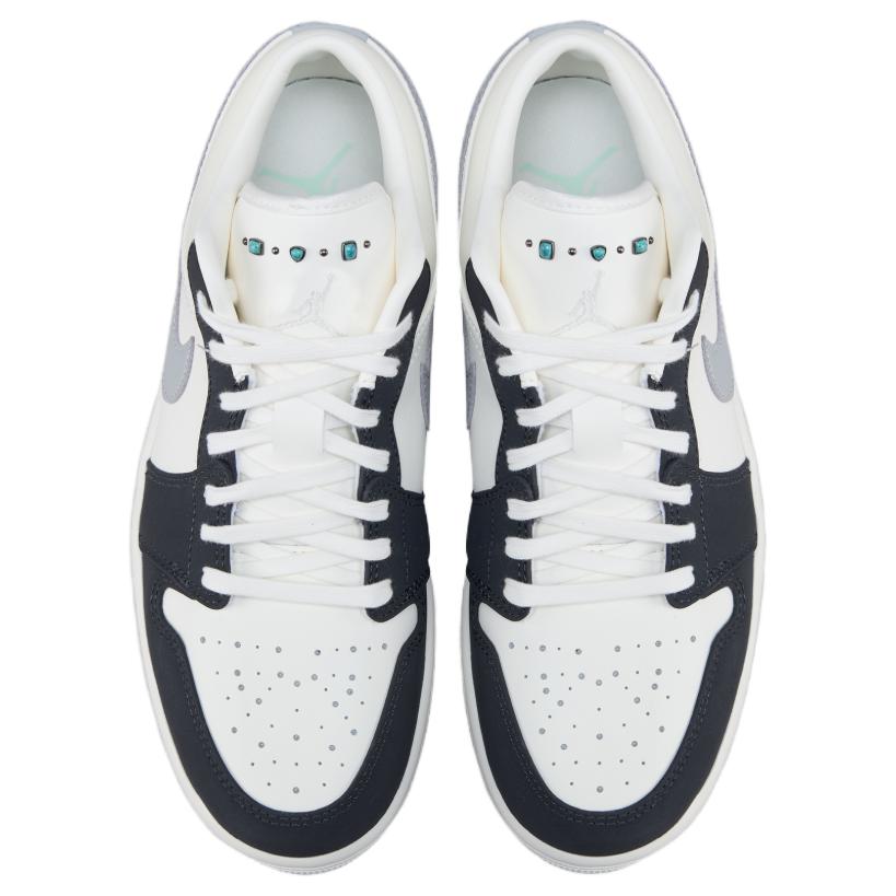 Air Jordan 1 Low Mens Sail Light Smoke Grey Mint Foam Off Noir IO2242-101