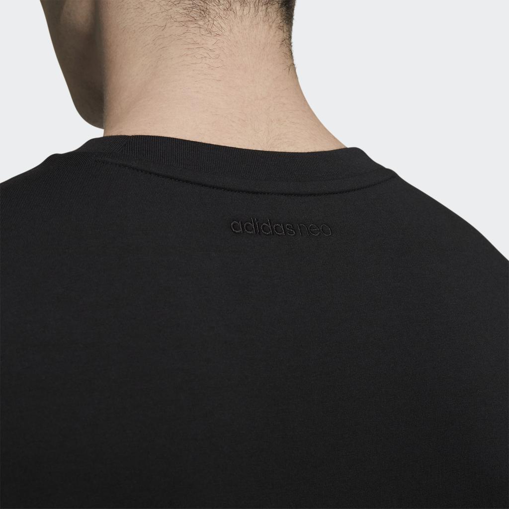 Adidas Neo Camouflage Print Sports T-shirt Men Tops Black HE7946