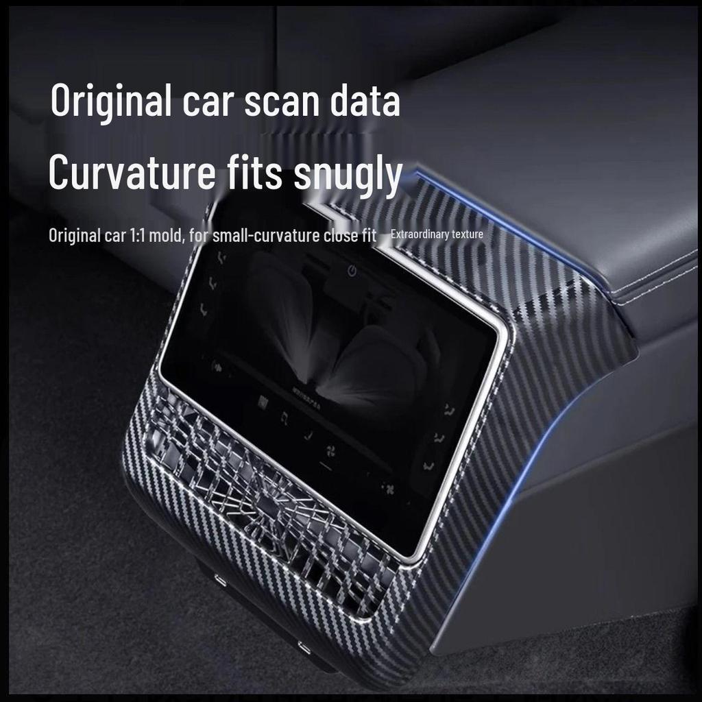 Tesla Model Y/3 Carbon Fiber Rear AC Vent Protector Cover