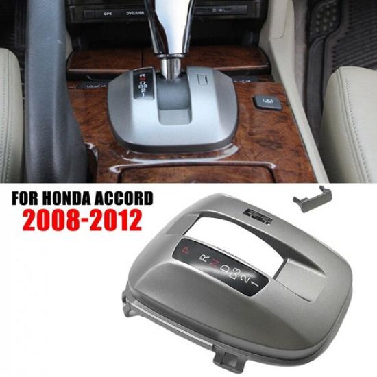 Car Center Console Shifter Trim Plate Black Cover Fit For Honda Accord 2008-2012