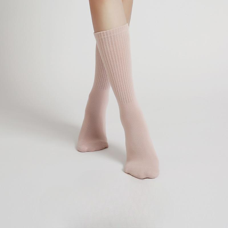 

Женские летние тонкие хлопковые носки для пилатеса, йоги, упражнений, профессиональные, нескользящие, влагоотводящие 1 pair розовый/белый