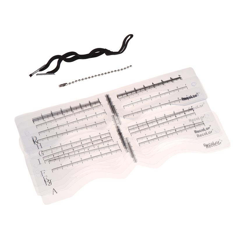 12Pcs Eyebrow Stencil Set Reusable DIY Men Women Eye Brow Drawing Guide Styling Shaping Grooming Template Card Easy Makeup