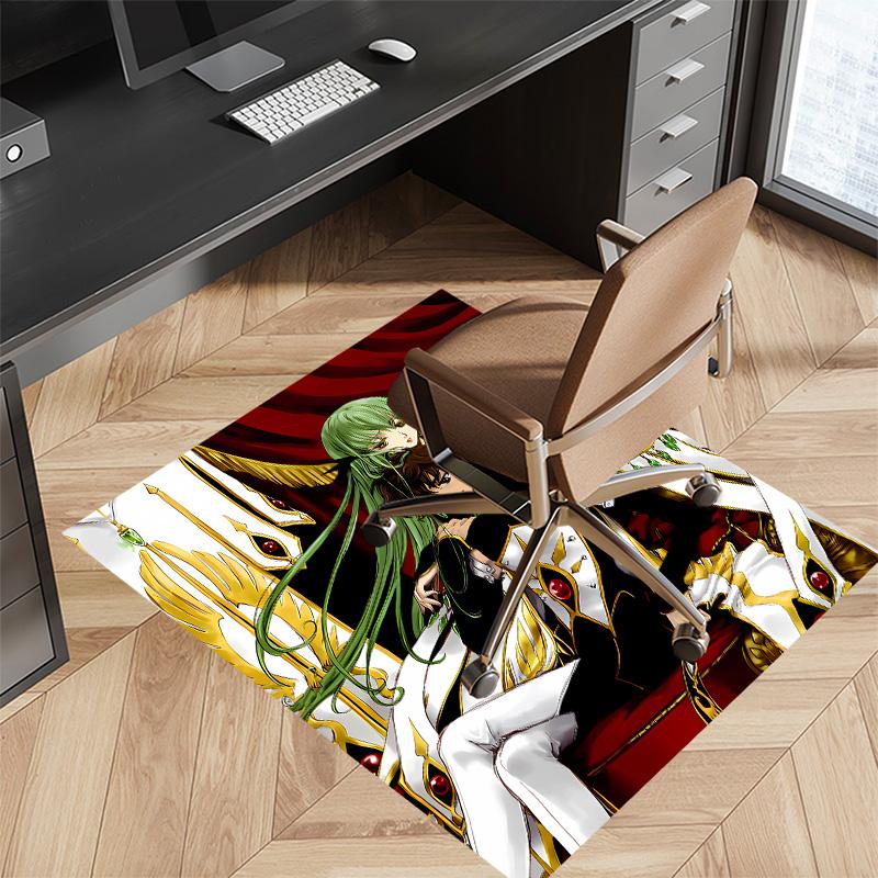 Anime Code Geass Printed Absorbent Washable Carpet,Non-Slip Bathroom Mats,Kitchen Rugs,Living Room Entrance,Camping Picnic Rugs