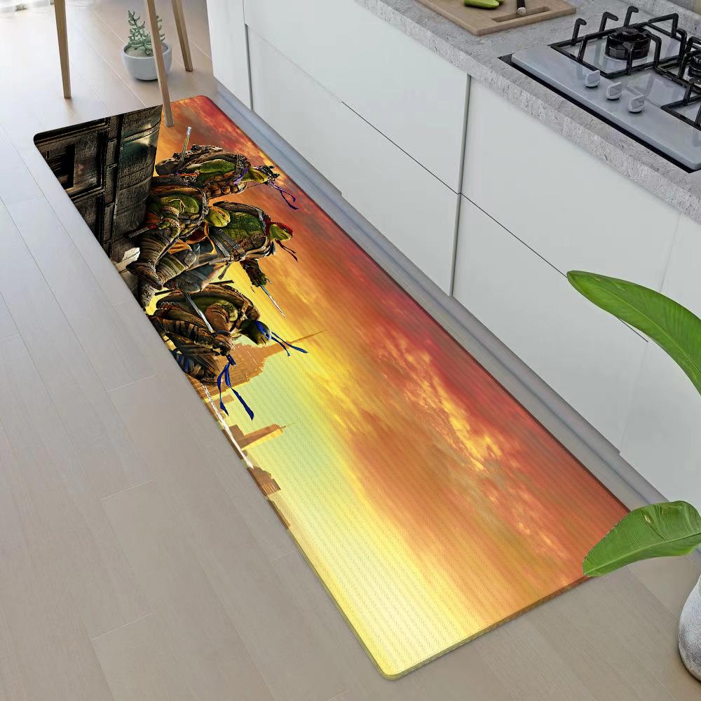 Entrance Front Door Doormat N-Ninja Turtless Non-slip Kitchen Rug Living Room Rugs Balcony Bathroom Foot Mat Floor Mats Carpet