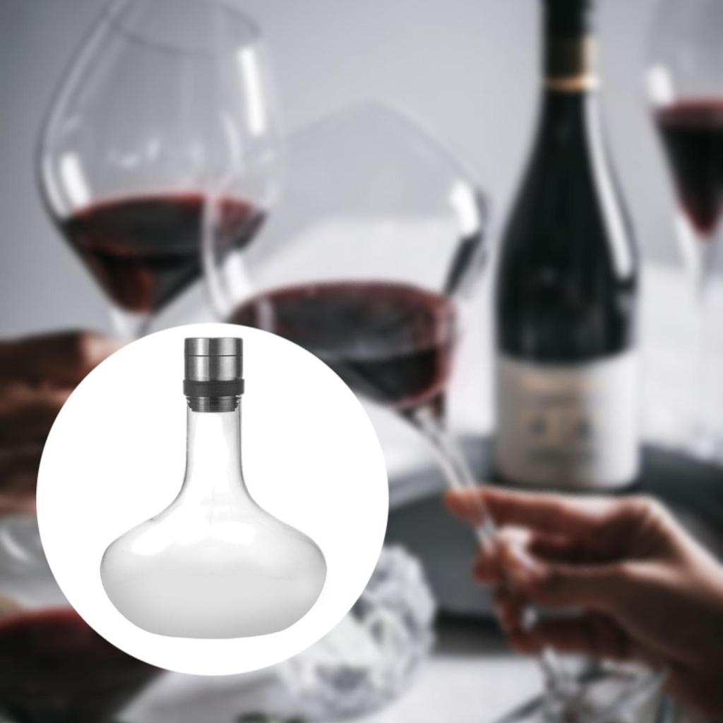 Red Wine Decanter Multifunctional Glass for Kitchen Restaurant Cafe Style B