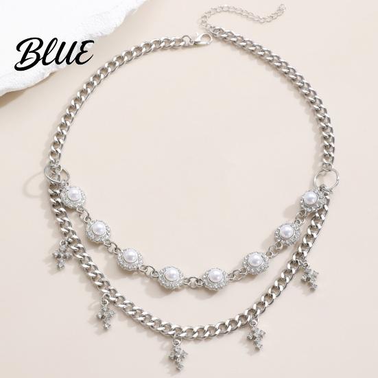 Mixed Match Jewelry Set 3Pcs/Set Women Rhinestones Inlaid Imitation Pearls