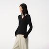 Women's Hooded Slim-Fit Wool Knit Sweater