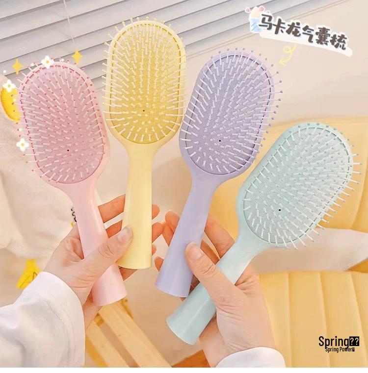 

Эксклюзивная расческа-подушка Macaron Girl - Уход за волосами и массаж, распутывающая щетка