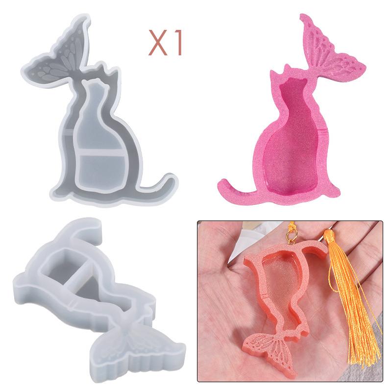 Silicone Fish Tail Mold DIY Art Crafts Pendants Making Mould Tool Accessory