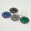 NH35 28,5mm Kein Logo Zifferblatt Steril Leuchtend Weiß Schwarz Blau Grün Für NH35A NH36 Hohe Qualität Roségold Nagel Zifferblatt Teile