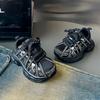 Children's Popular Thick-soled Letter Sneakers Boys' Trendy Shoes Medium and Large Children's Lightweight Fashion Dad Shoes Girls' Casual Shoes