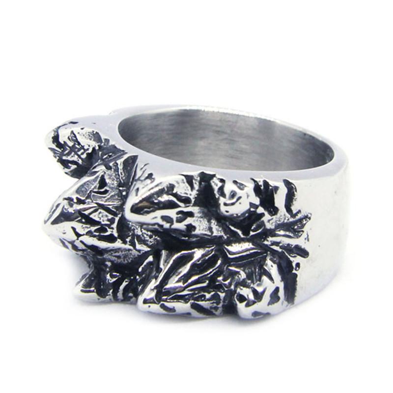 Support Dropship Newest Punk Style Fighting Ring 316L Stainless Steel Jewelry Fashion Men Boys Ring 7
