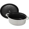STAUB - Cocotte Ovale en Fonte, 31 cm, Truffe Blanche