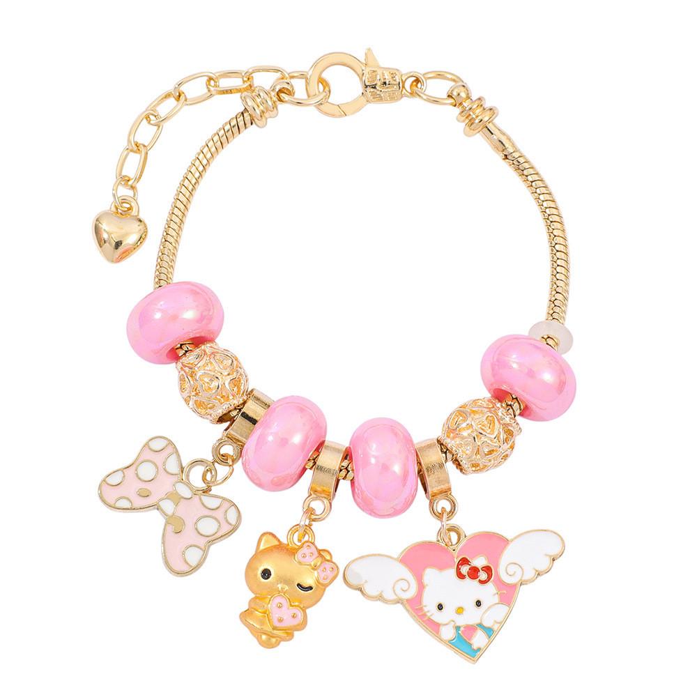 Hello Kitty Kinder Armband mit Zinklegierung für Geschenke