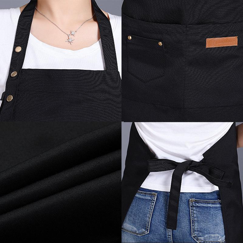 Tablier de taille en toile imperméable avec logo imprimé pour techniciens de salon et fleuristes