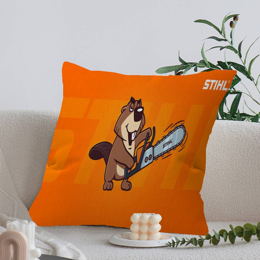 Stihl Logo Aufgedruckte Kissenhülle Design Kissenbezug Dekoration Feiertagsdekoration