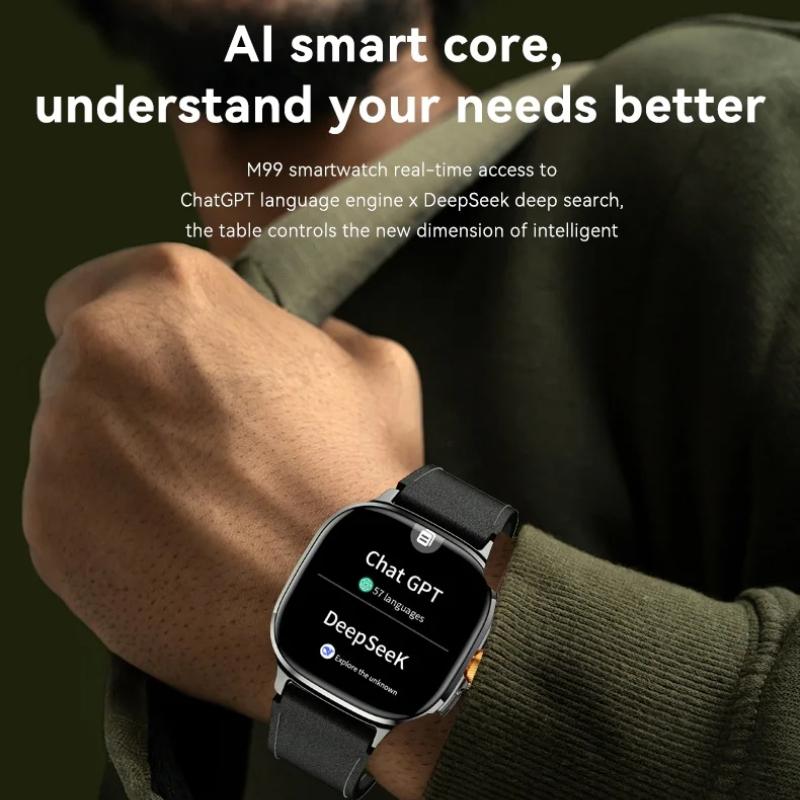 2025 New M99 4G 5G LTE Android 10.0 Smartwatch 2.4inch Large Amoled Screen Game Smart Watch 2100Mah Battery for Men Women Adult Student