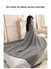 Pure Wool Tassel Shawl & Blanket - Thick, Warm, Skin-Friendly, Two-in-One Air Conditioning Blanket