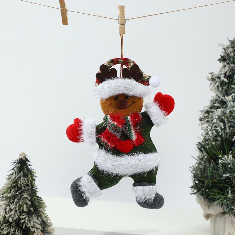 Dancing Christmas Figurines: Snowman, Reindeer, Bear & Old Man Plush Ornaments