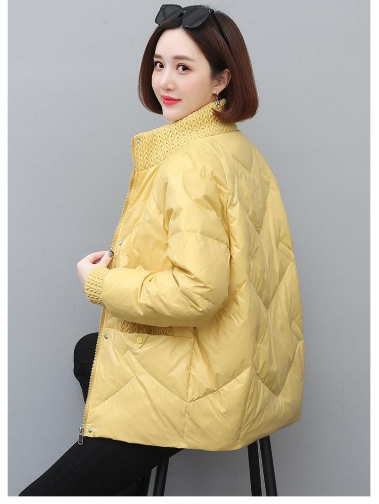2024 New Winter Women Down Cotton Jacket Warm Loose Fit Fashion Coat Slimming Moms Outerwear