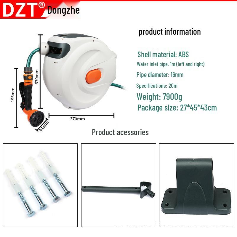 High-Pressure Car Wash Pump with Automatic Retractable Hose Reel